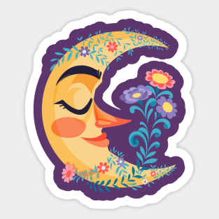 Moon Crescent Face Sticker